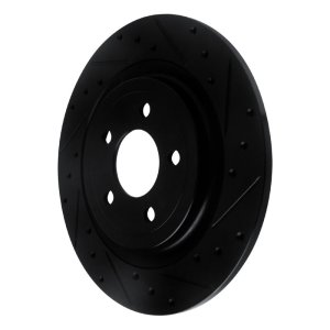 Ford Explorer Brake Rotor (1) - Rear Right - R1 Concepts - Drilled & Slotted - Black - `20-`25 Ford Explorer Brake Rotor (1) - Rear Right - R1 Concepts - Drilled & Slotted - Black - `20-`25